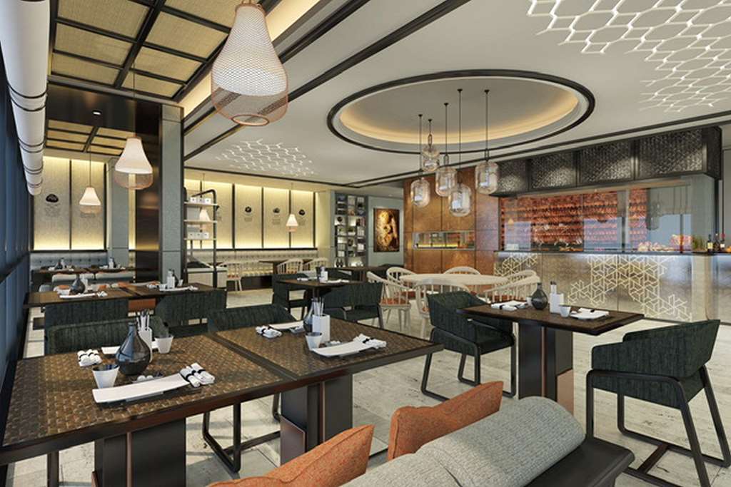 Hotel Hilton Dili Palm Springs Restaurant foto